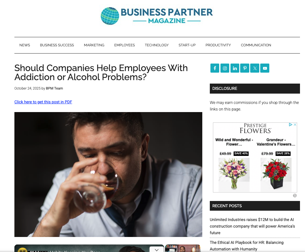 business partner magazine article